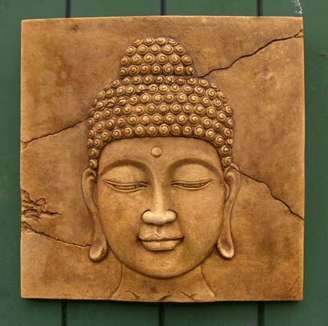 Buddha Head Plaque (medium)
