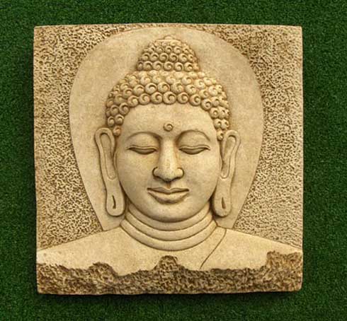 Buddha Head Plaque (large)