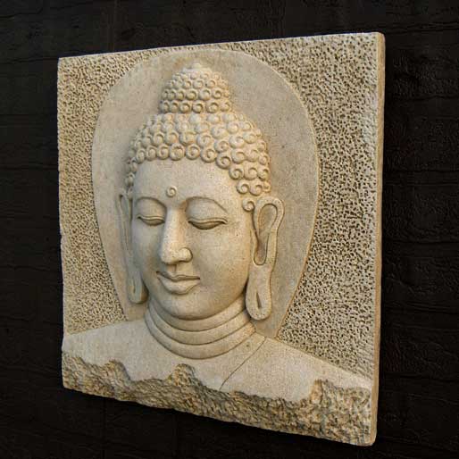 Buddha Head Plaque (large)