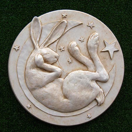 Hare in the Moon Plaque
