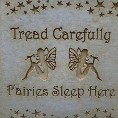 Fairies Sleep Here Plaque